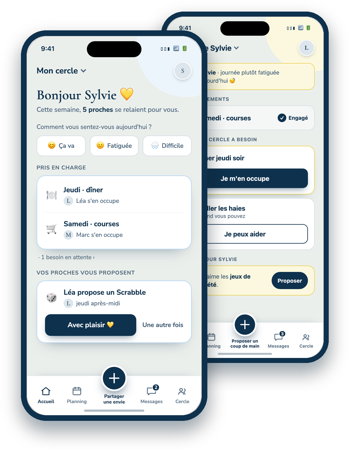 L'accueil de la personne accompagnée et celui de l'aidant dans l'app